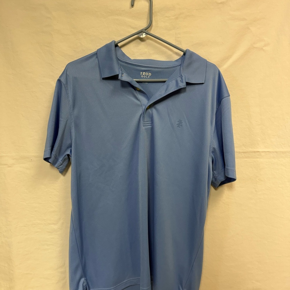 Izod Men's Blue Golf Polo Shirt